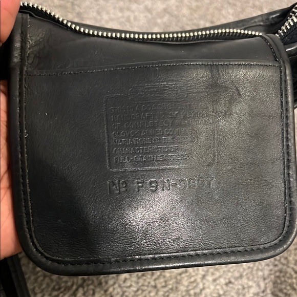 Coach Black Leather Shoulder Bag - Picture 3 of 5